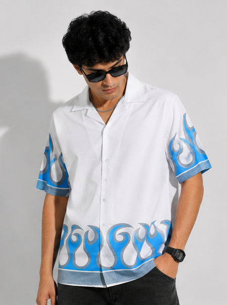 Blue Flames Shirt