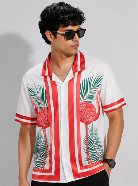 Tropical Flamingo Shirt
