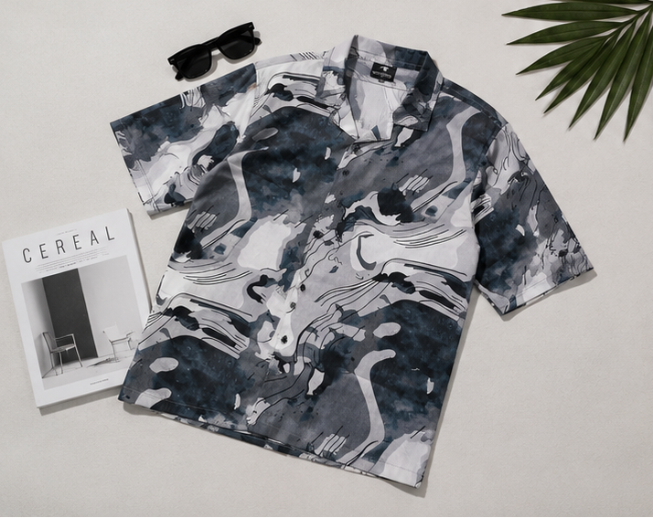 Abstract print shirt