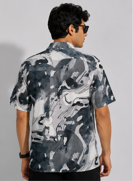Abstract print shirt