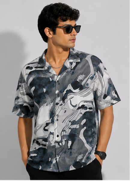 Abstract print shirt