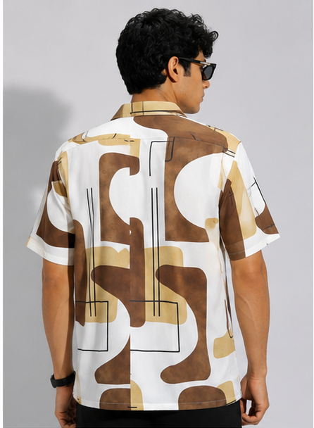 Grometric abstract print shit