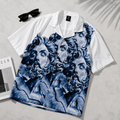 Blue Aesthetic Face Shirt